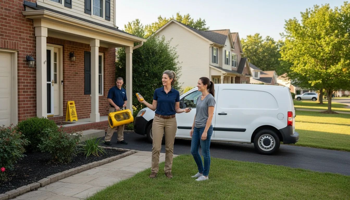 Water restoration image for Dehumidification And Cleanup Services in Widen, WV